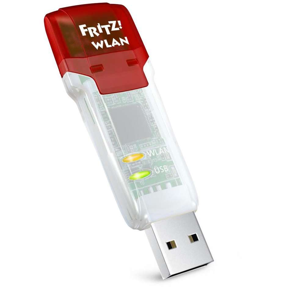 AVM FRITZ! Stick AC 860 WLAN USB universale 866 Mbit/s colore Bianco,Rosso