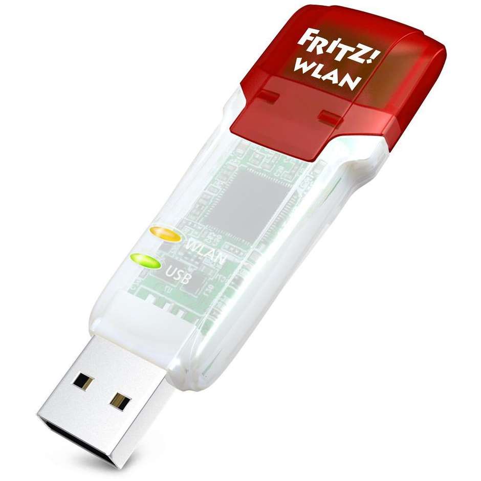 AVM FRITZ USBS AC860 Cavo / Adattatore di Collegamento Colore Red,White