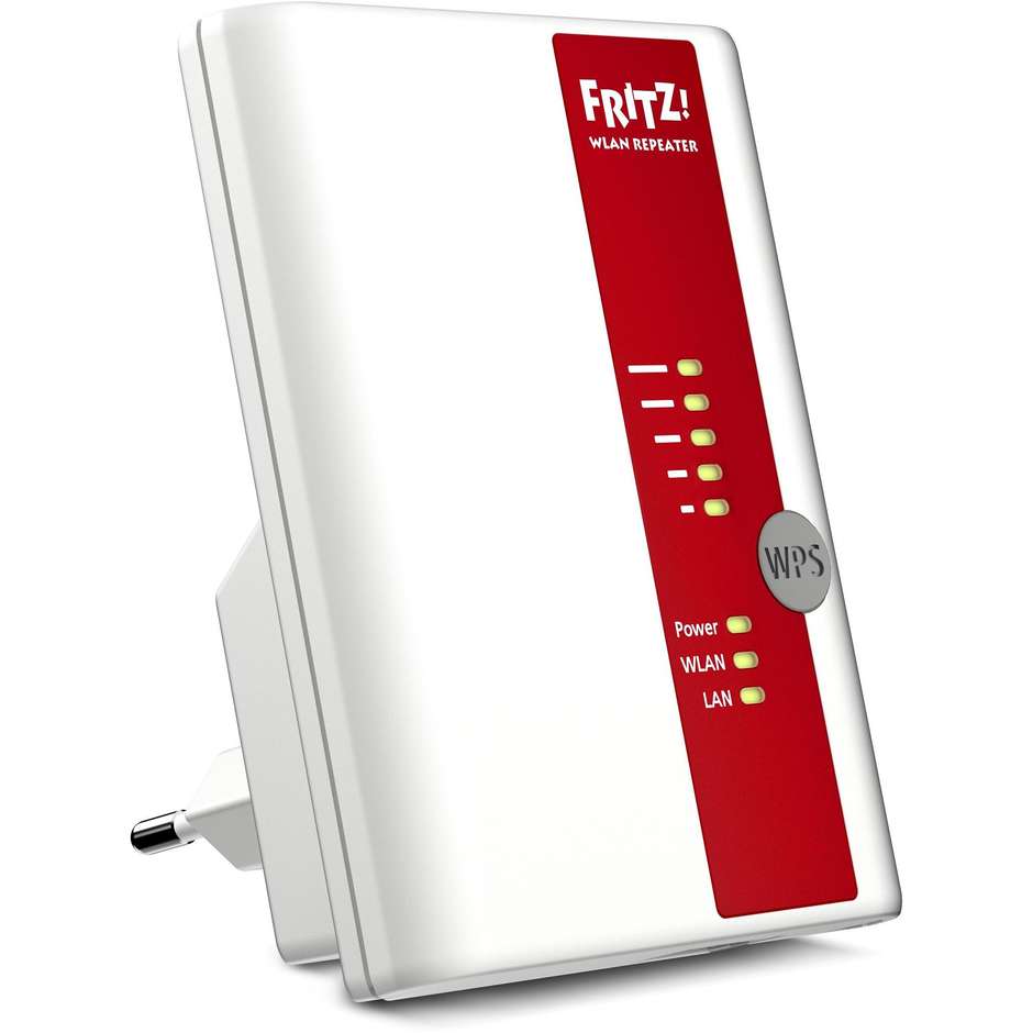 AVM FRITZ!WLAN Repeater 450E Wifi Extender universale 450 Mbit/s colore Bianco,rosso
