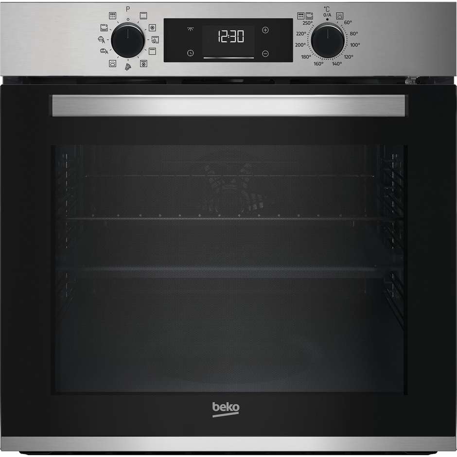 Beko b300 BBIMP2300XP Forno da Incasso Pirolitico 71L 11 Funzioni Nero/Inox