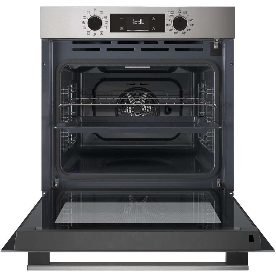 Beko b300 BBIMP2300XP Forno da Incasso Pirolitico 71L 11 Funzioni Nero/Inox