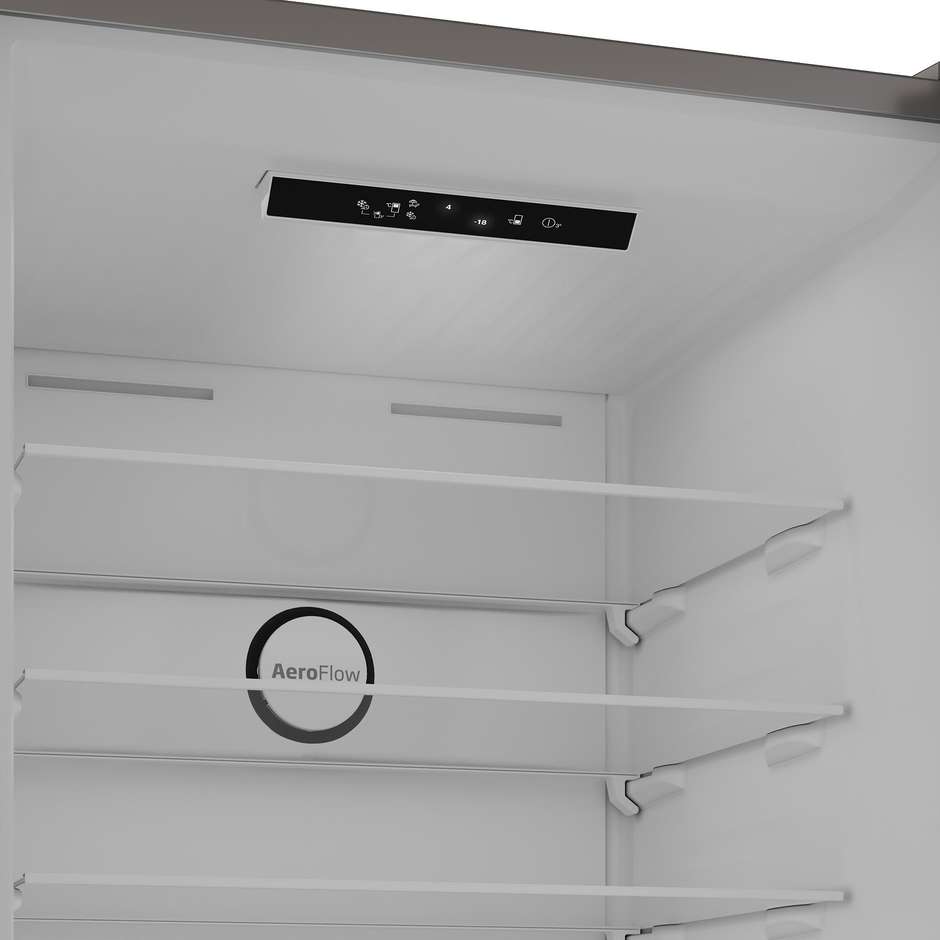 Beko B3RCNE564HG Frigorifero Combinato Formato 70 cm AeroFlow HarvestFresh 490 L Classe E Grigio