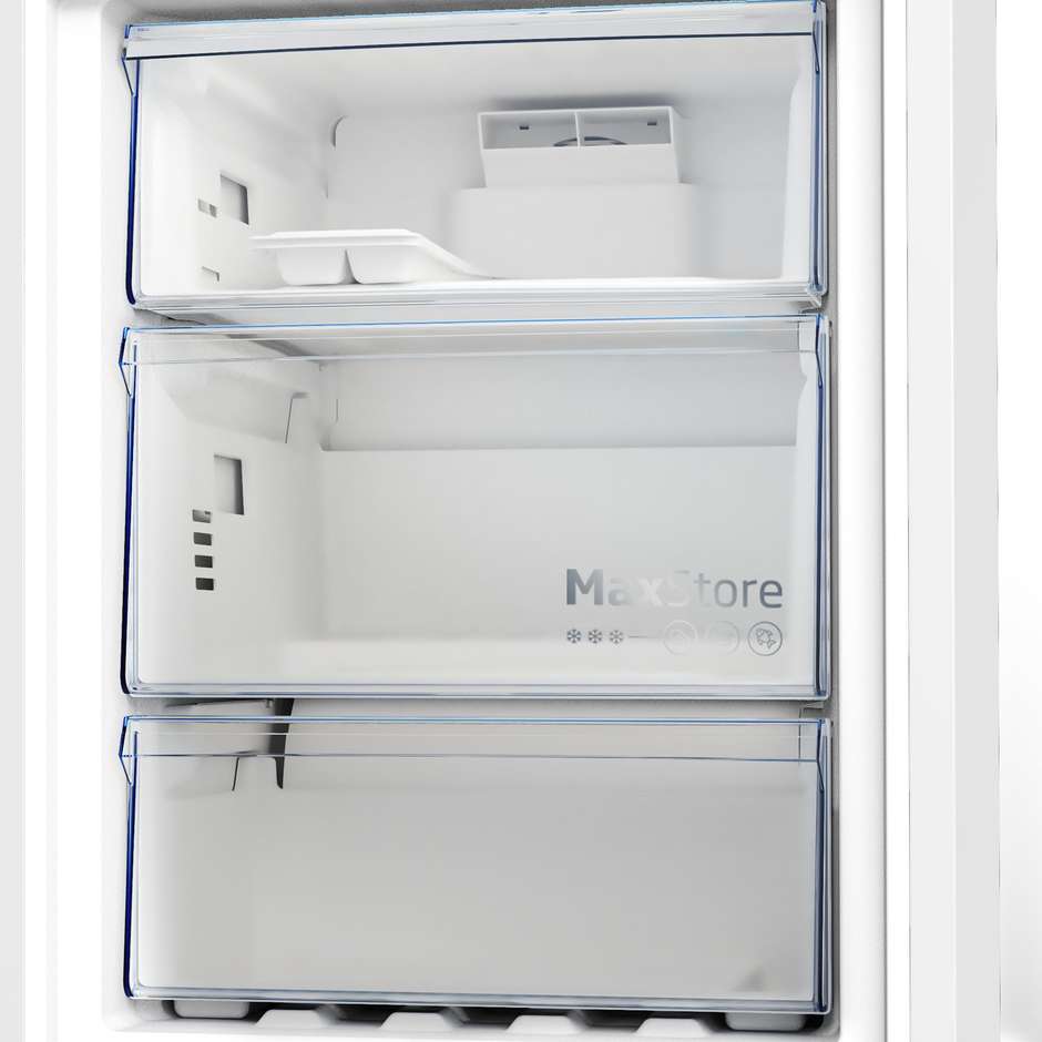 Beko B5RCNA405HXB Frigorifero Combinato Libera installazione Capacita 355 Lt Classe D Colore Alluminio, Argento