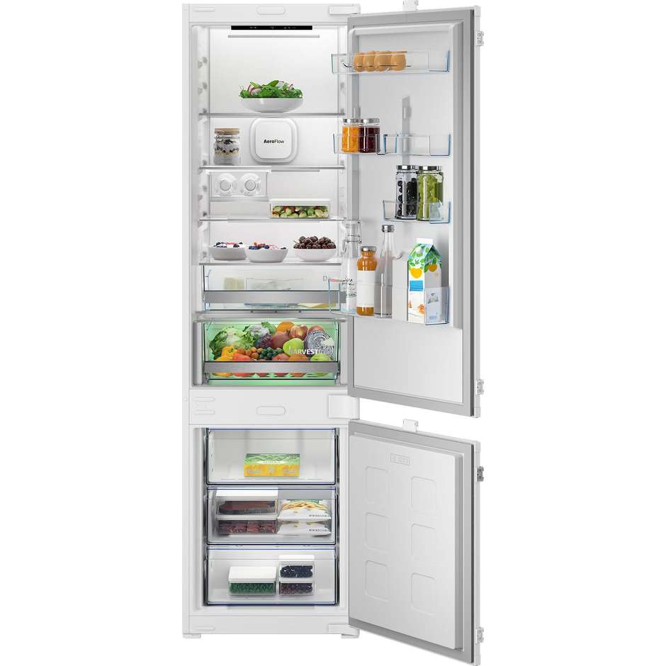 Beko B7BCNA325HS1 Frigorifero da incasso combinato 300 L No Frost Wi-Fi Bianco