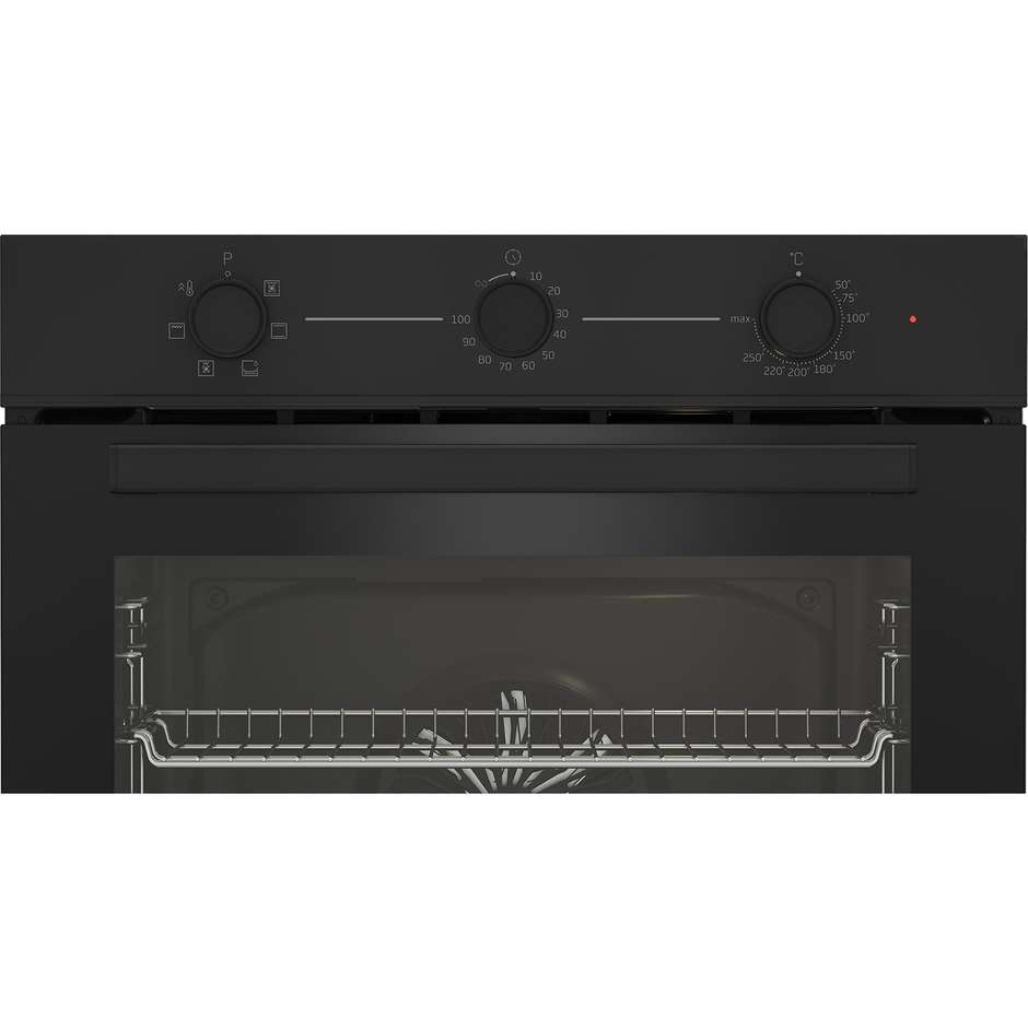 Beko BBIE11100B Forno Elettrico Ventilato da Incasso 72 Litri 6 Funzioni Cavità Smaltata Classe A Total Black