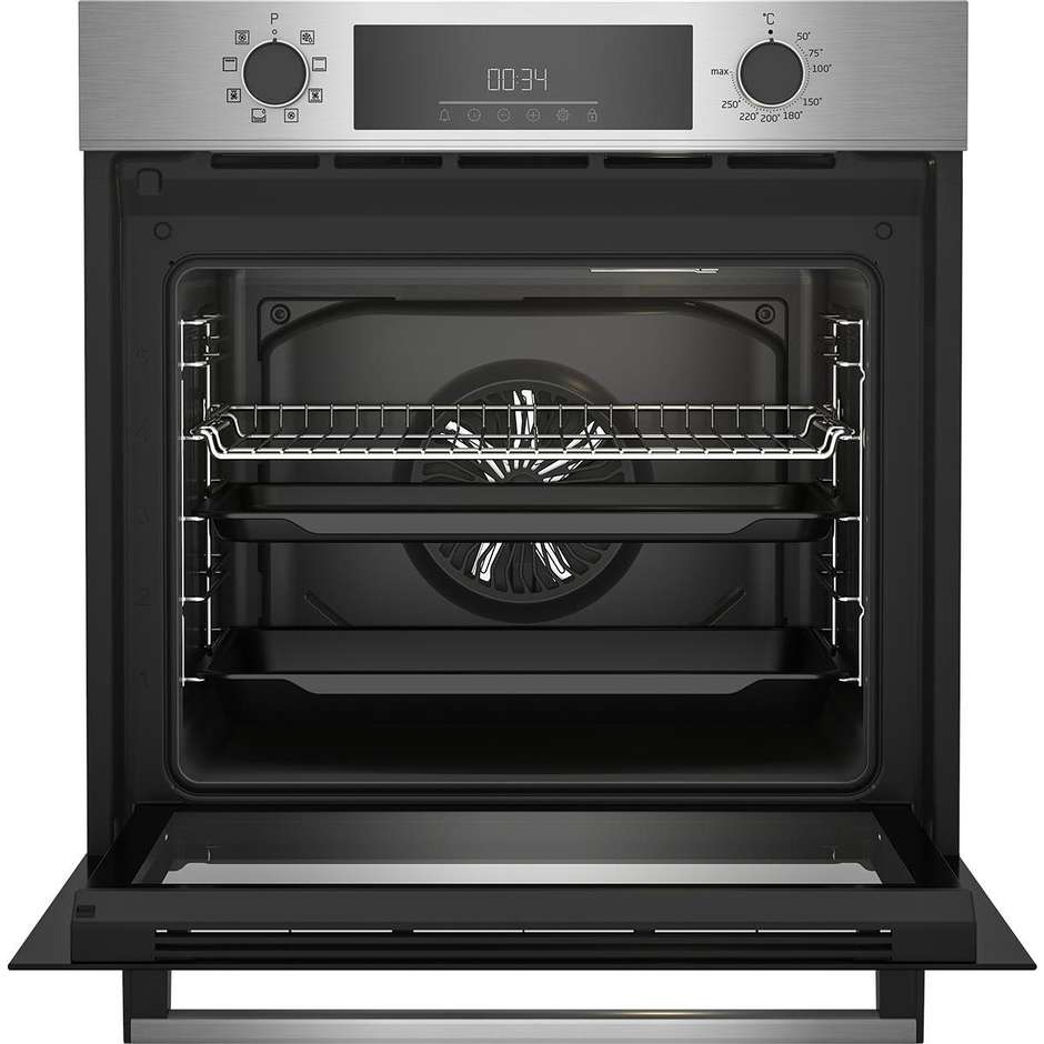 Beko BBIM12300XD forno Beyond b300 da incasso inox da 72 L, 8 funzioni e display LED