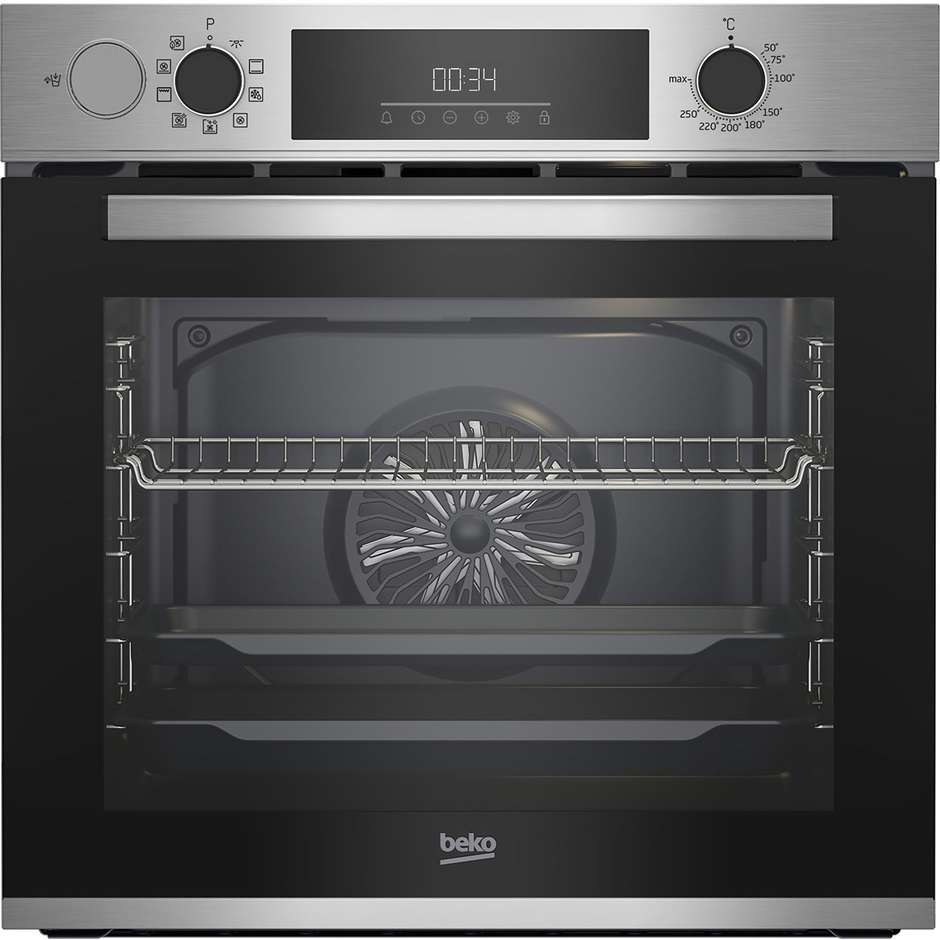 Beko BBIS12300X Forno elettrico Multifunzione 9 Funzioni Potenza 3300 W Capacita 72 Lt Classe  A+ Colore Acciaio Inox