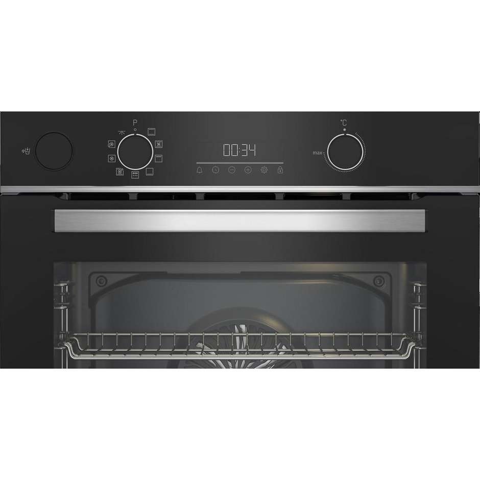 Beko BBIS13300XPE Forno da incasso Capacita71 Lt Potenza 3400 W 9 Funzioni Classe A+ Colore Nero, Acciaio inox