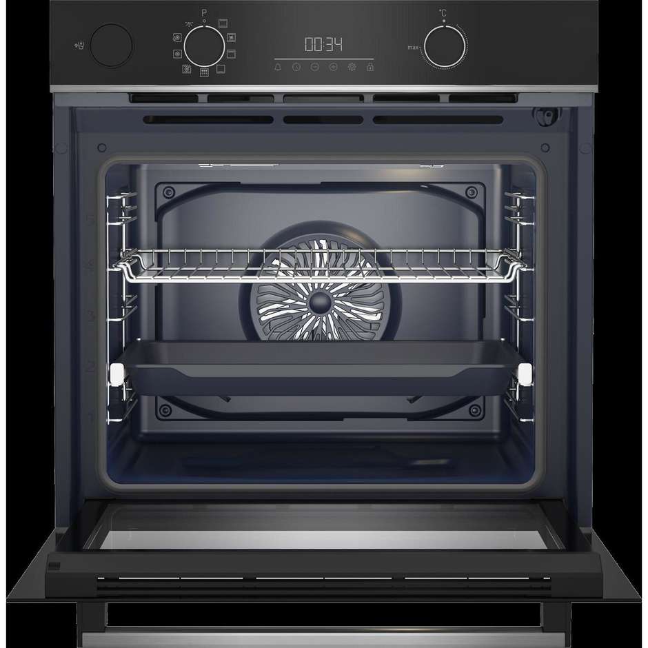 Beko BBIS13300XPE Forno da incasso Capacita71 Lt Potenza 3400 W 9 Funzioni Classe A+ Colore Nero, Acciaio inox