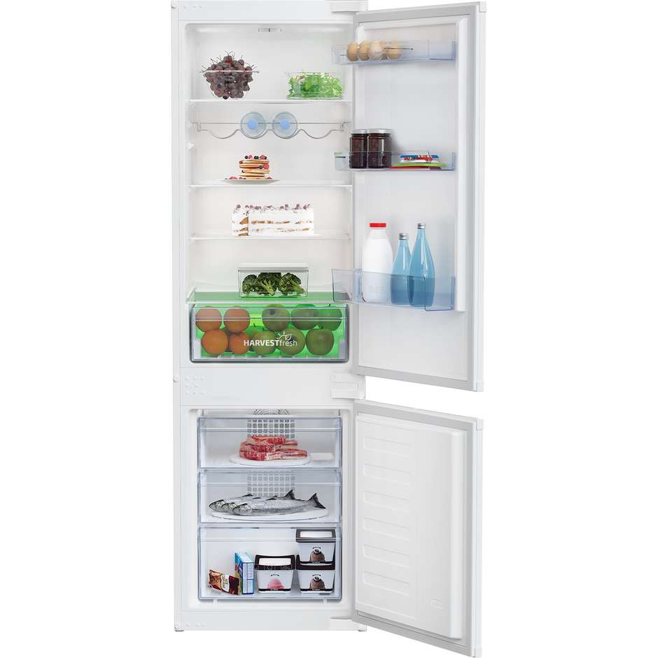 Beko BCHA275K4SN Frigorifero Combinato da Incasso 262 Litri Semi No Frost Compressore Inverter Classe E Bianco