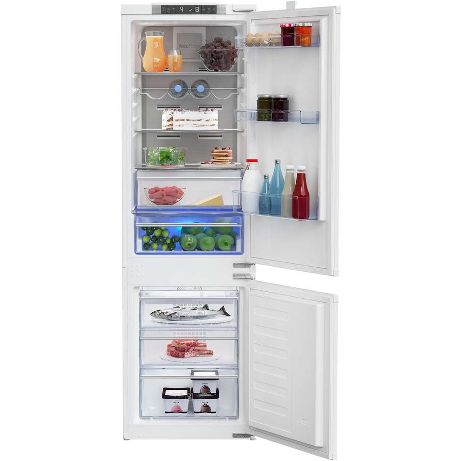BEKO BCNA275E4S Frigorifero Doppia Porta da Incasso 254 L Aria Circolante Dinamica Classe E 38 dB