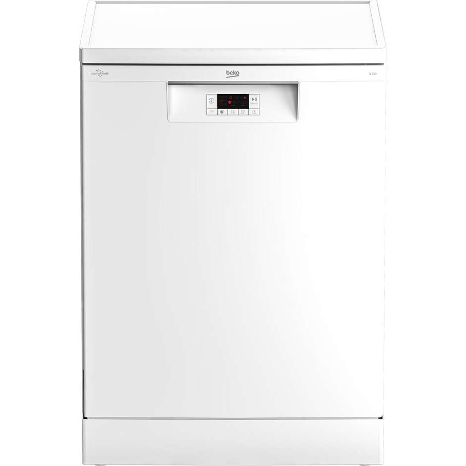 Beko BDFN15D431W Lavastoviglie 60 cm Libera Installazione 14 Coperti 45 dB Motore Inverter ProSmart HygieneIntense Classe D Bianco
