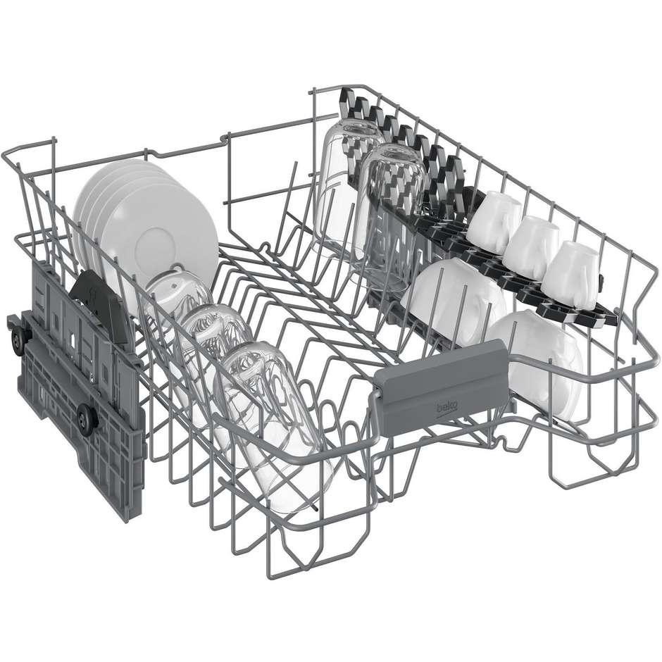 Beko BDFS26020X Lavastoviglie Slim 45 cm Libera Installazione 10 Coperti Motore Inverter ProSmart Classe E Inox