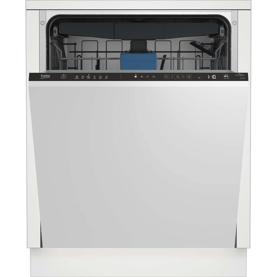BEKO BDIN37530 Lavastoviglie da Incasso a Scomparsa Totale 60 cm Standard 15 Coperti 6 Programmi Classe D 44 dB Cestelli Modulari