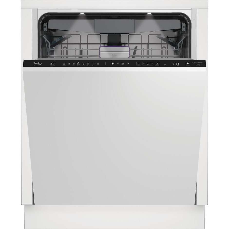 BEKO BDIN38644D Lavastoviglie da Incasso a Scomparsa Totale 60 cm Standard 16 Coperti 8 Programmi Classe C 42 dB Cestelli Modulari