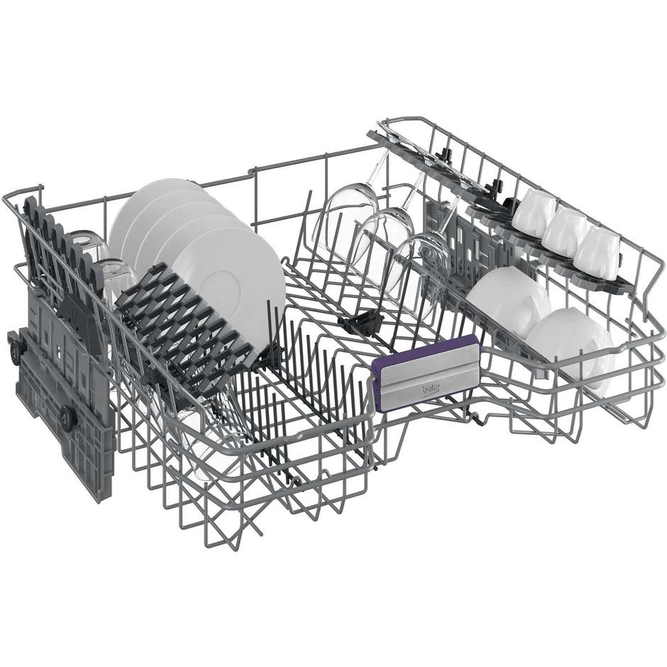 BEKO BDIN38644D Lavastoviglie da Incasso a Scomparsa Totale 60 cm Standard 16 Coperti 8 Programmi Classe C 42 dB Cestelli Modulari
