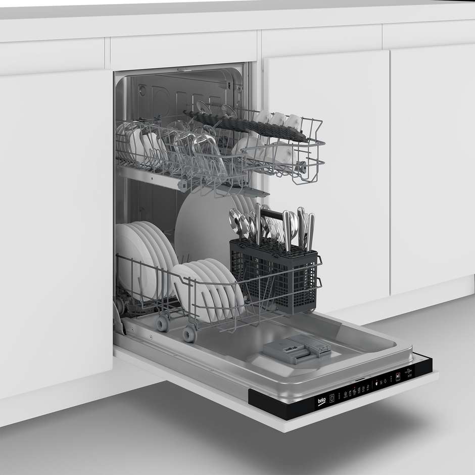 Beko BDIS16030 Lavastoviglie a Scomparsa Totale Slim 45cm 10 Coperti Classe D