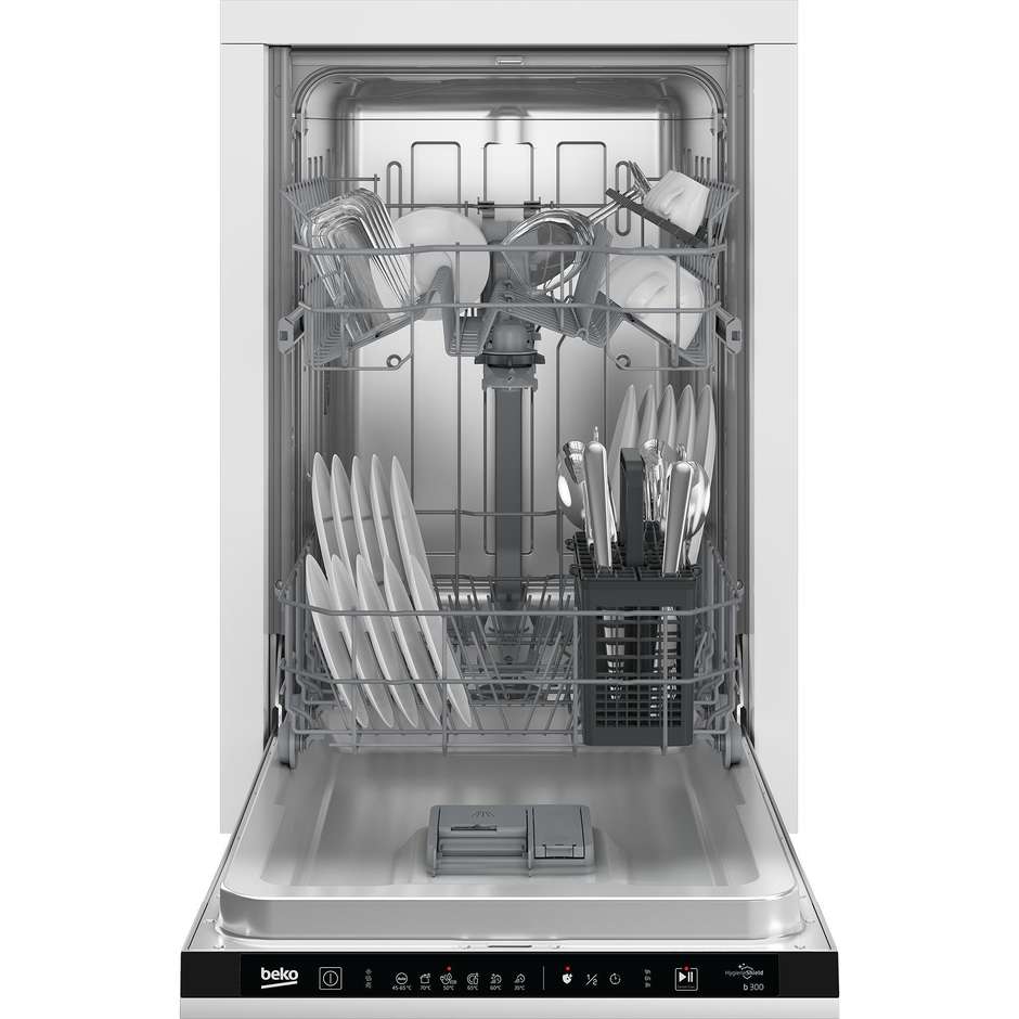 Beko BDIS16030 Lavastoviglie a Scomparsa Totale Slim 45cm 10 Coperti Classe D