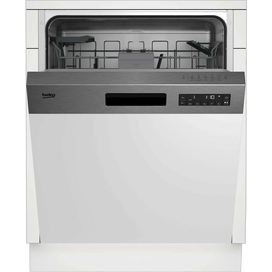 Beko BDSN26430X lavastoviglie da incasso parziale 60 cm 14 coperti classe D