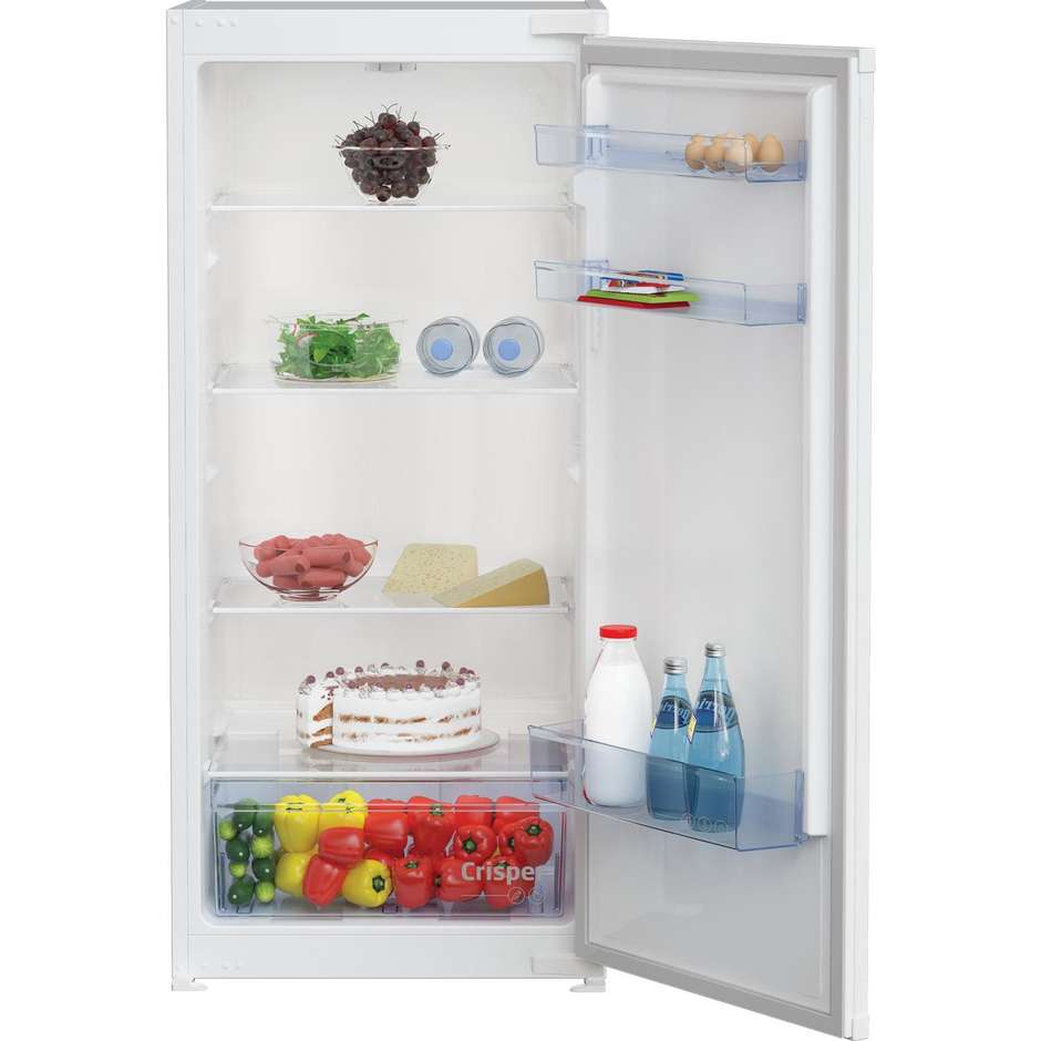 Beko BLSA210M4SN Frigorifero Monoporta da Incasso 122 cm 198 Litri Sbrinamento Automatico Frigo Classe E Bianco