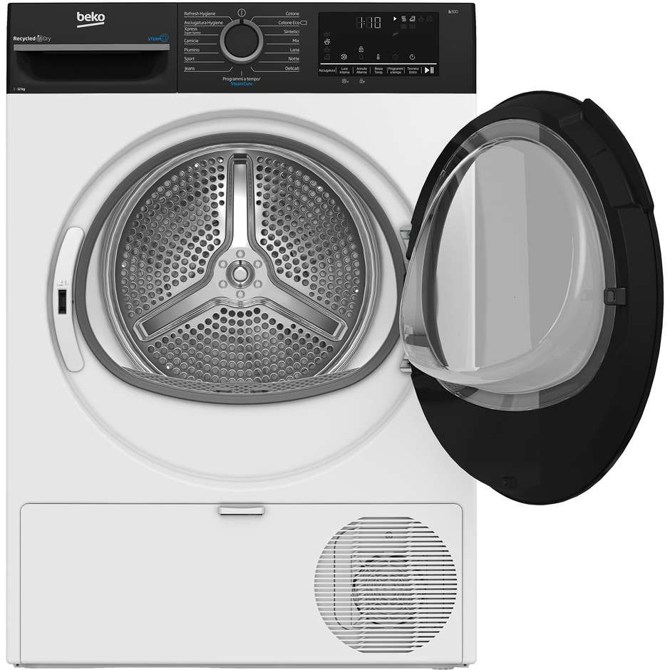 Beko BMGT4122SBI Asciugatrice a pompa di calore Carica frontale Capacita 12 kg Classe A++ Colore Bianco