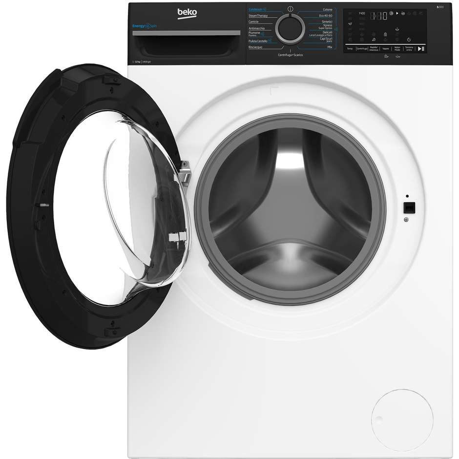 Beko BMGWT41241B Lavatrice Carica Frontale Capacita 12 Kg 1400 Giri/min Classe A Colore Bianco