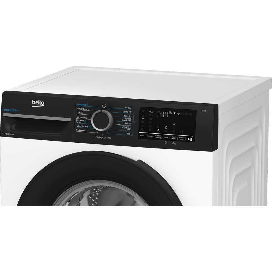 Beko BMGWT41241B Lavatrice Carica Frontale Capacita 12 Kg 1400 Giri/min Classe A Colore Bianco