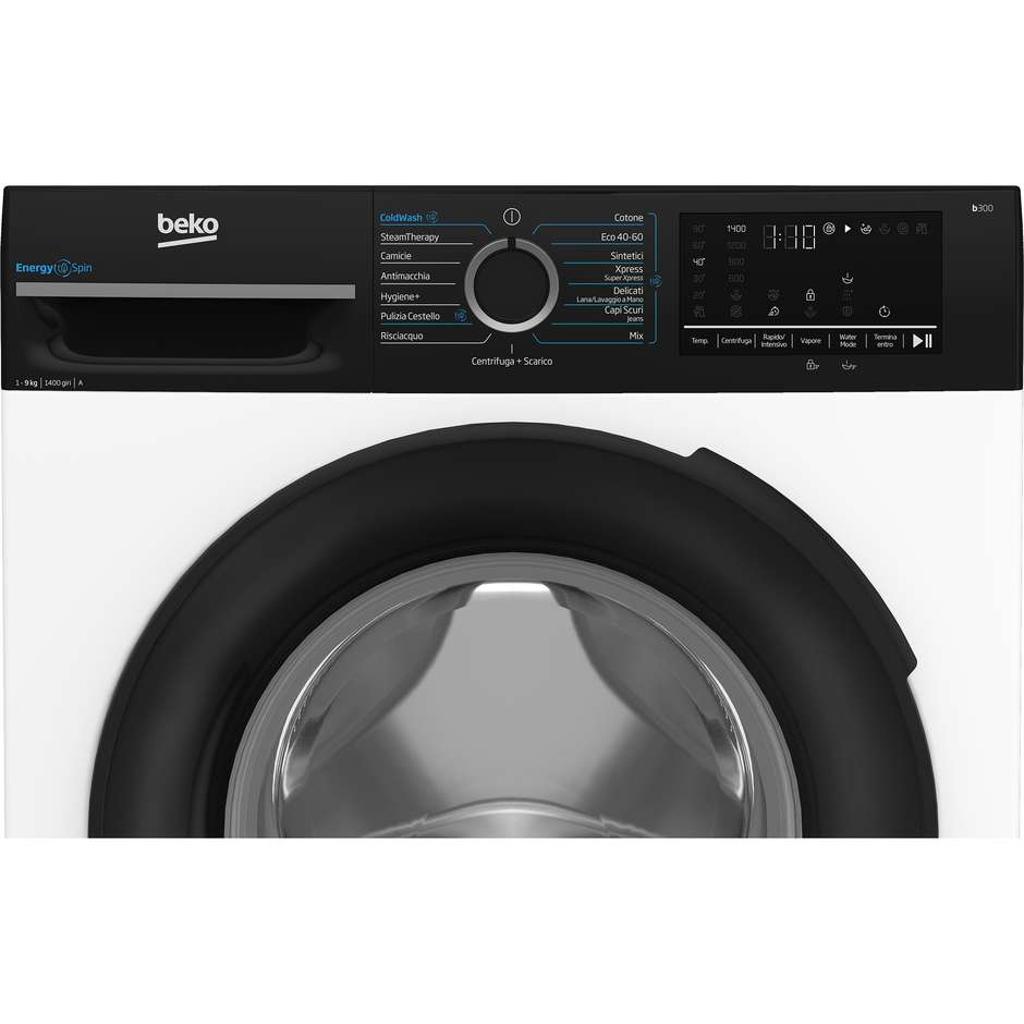 Beko BMGWU4941B Lavatrice Carica Frontale Capacita 9 Kg 1400 Giri/min Classe A Colore Bianco