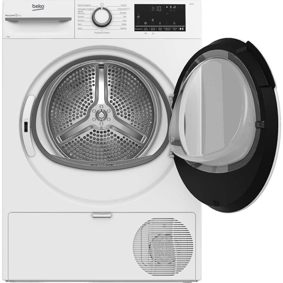 Beko BMT481WI Asciugatrice a Pompa di calore Capacita 8 Kg Classe A+++ Colore Bianco