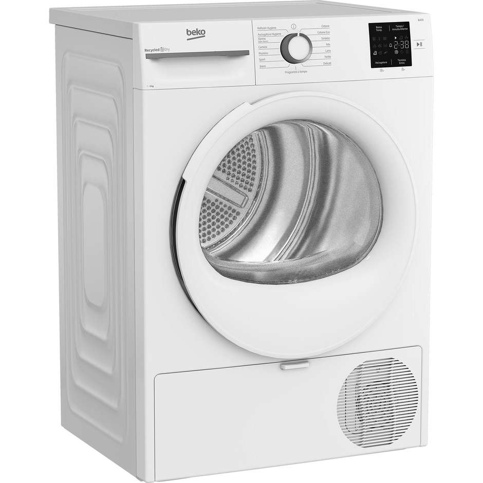 Beko BMT491WI_IT Asciugatrice 9 kg Pompa di Calore Classe C Bianca