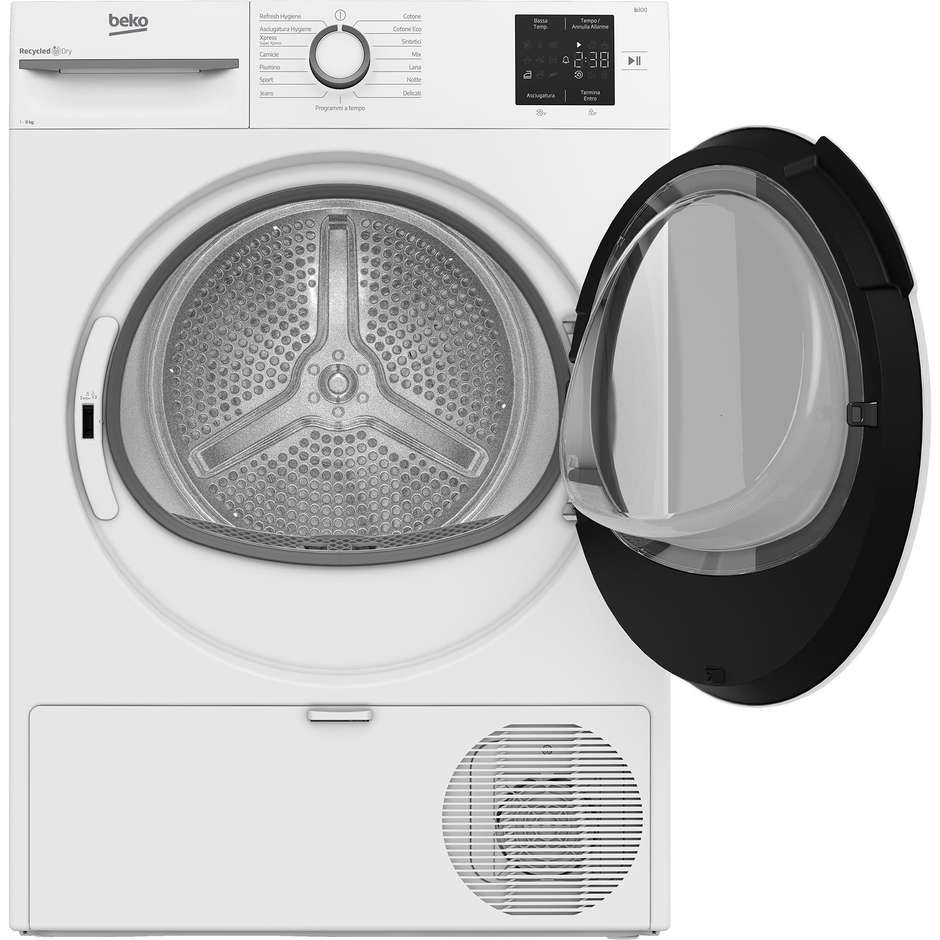 Beko BMT491WI_IT Asciugatrice 9 kg Pompa di Calore Classe C Bianca