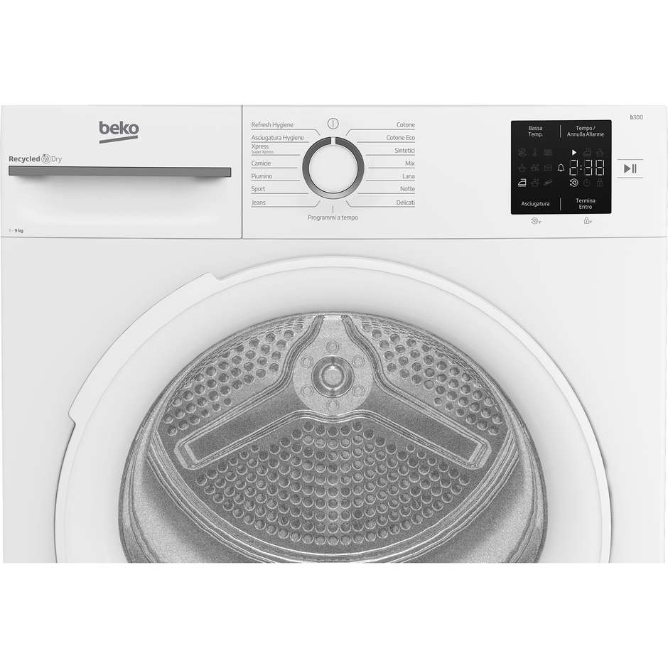 Beko BMT491WI_IT Asciugatrice 9 kg Pompa di Calore Classe C Bianca