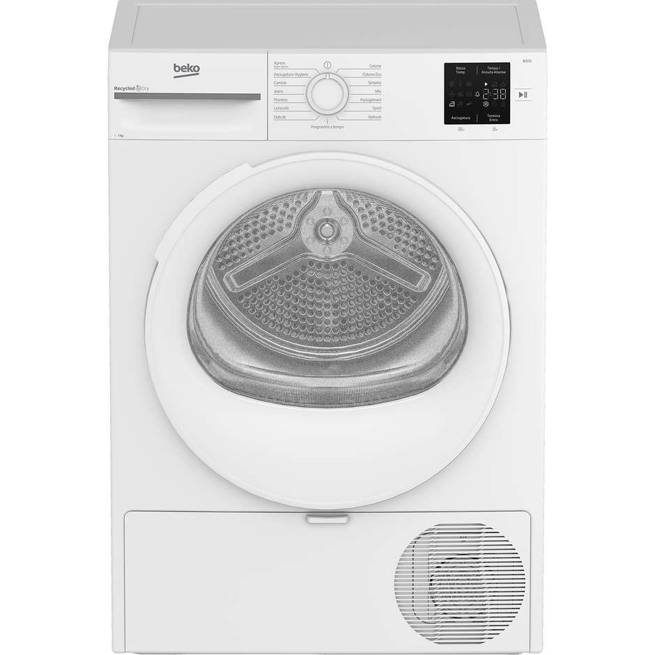 Beko BMT73EW Asciugatrice Pompa di Calore Capaita 7 Kg Classe D Colore Bianco