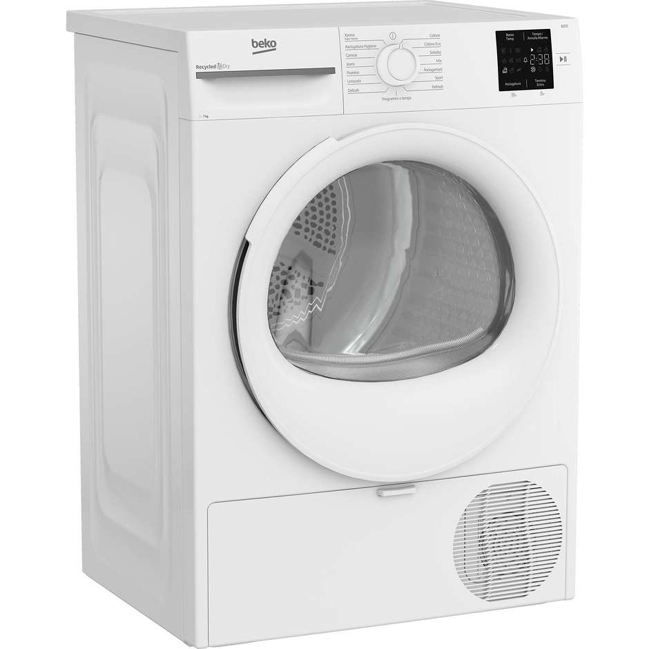 Beko BMT73EW Asciugatrice Pompa di Calore Capaita 7 Kg Classe D Colore Bianco