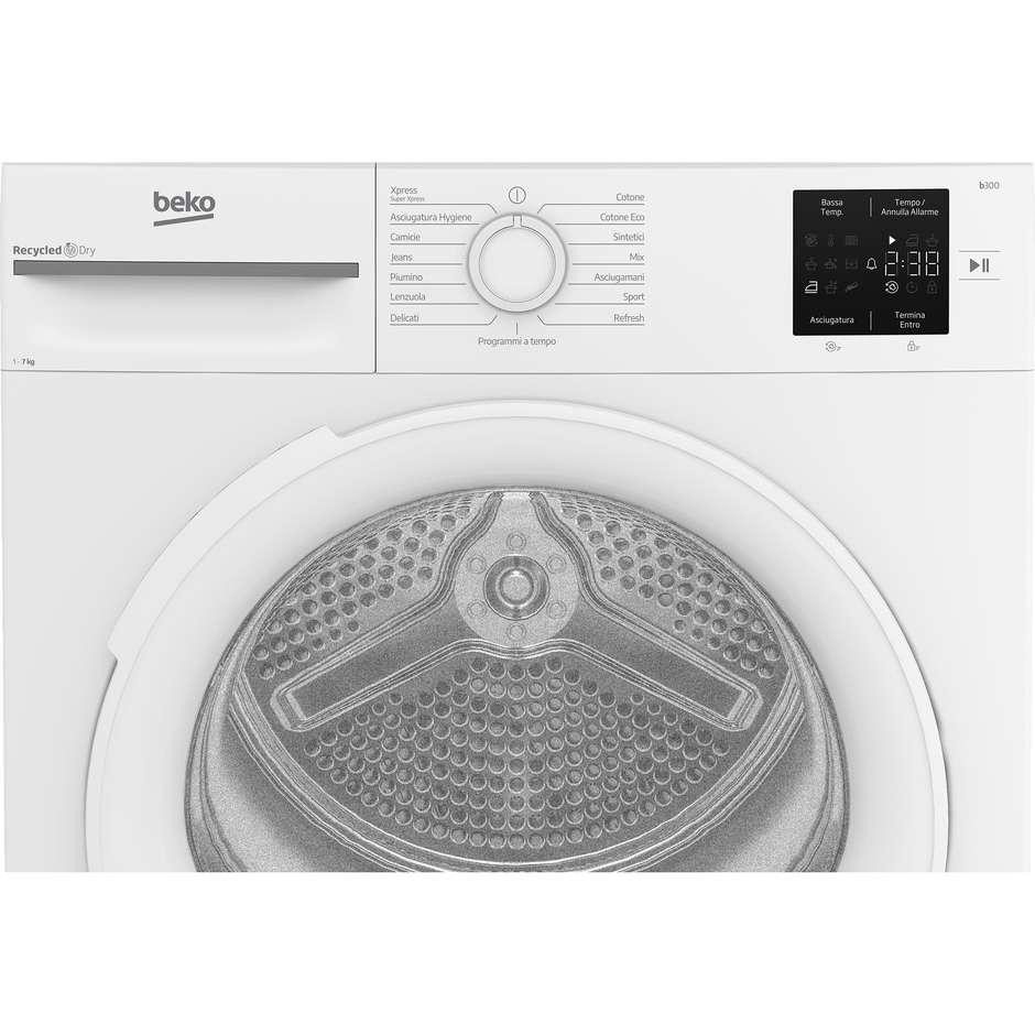 Beko BMT73EW Asciugatrice Pompa di Calore Capaita 7 Kg Classe D Colore Bianco