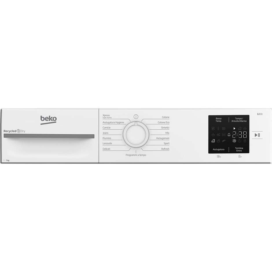 Beko BMT73EW Asciugatrice Pompa di Calore Capaita 7 Kg Classe D Colore Bianco