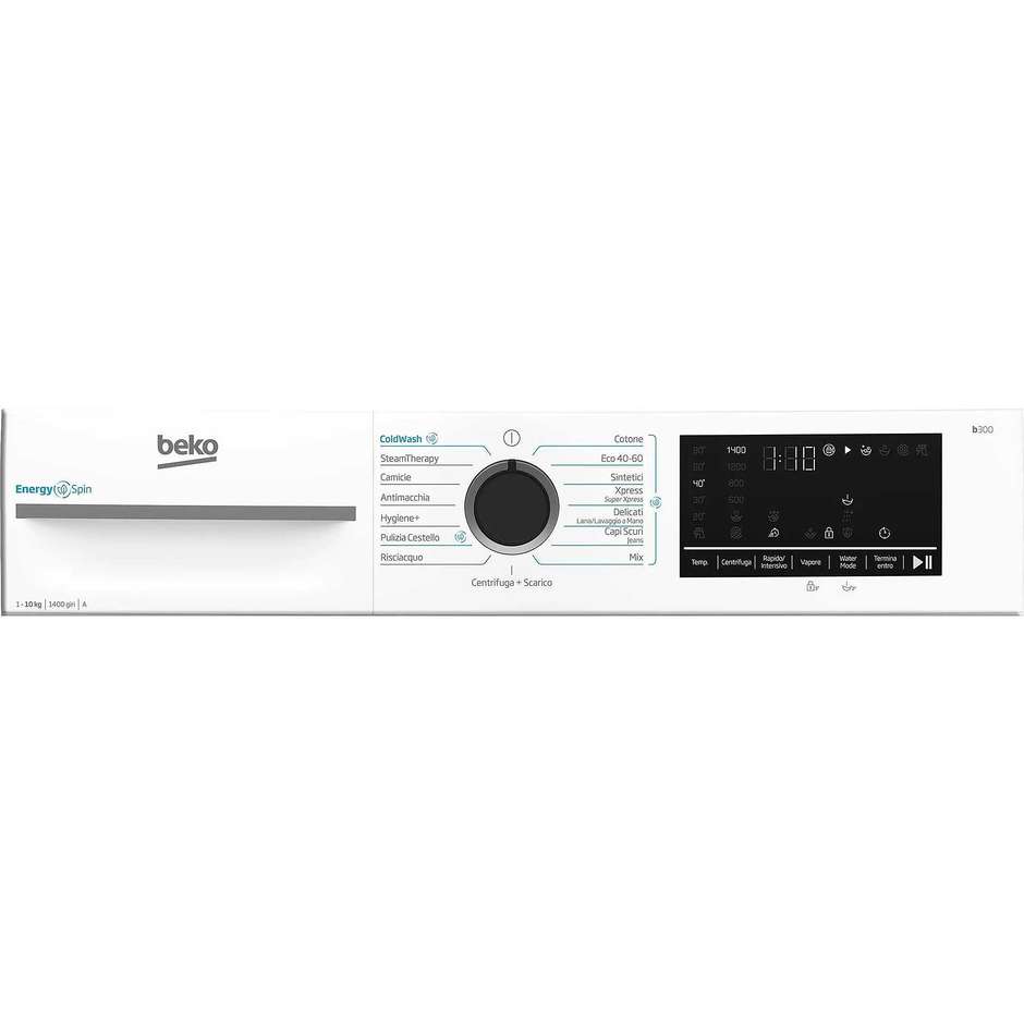 BEKO BMW10149DB Lavatrice Carica frontale 60 cm 10 kg 1400 Giri/min Motore Inverter Vapore Classe A