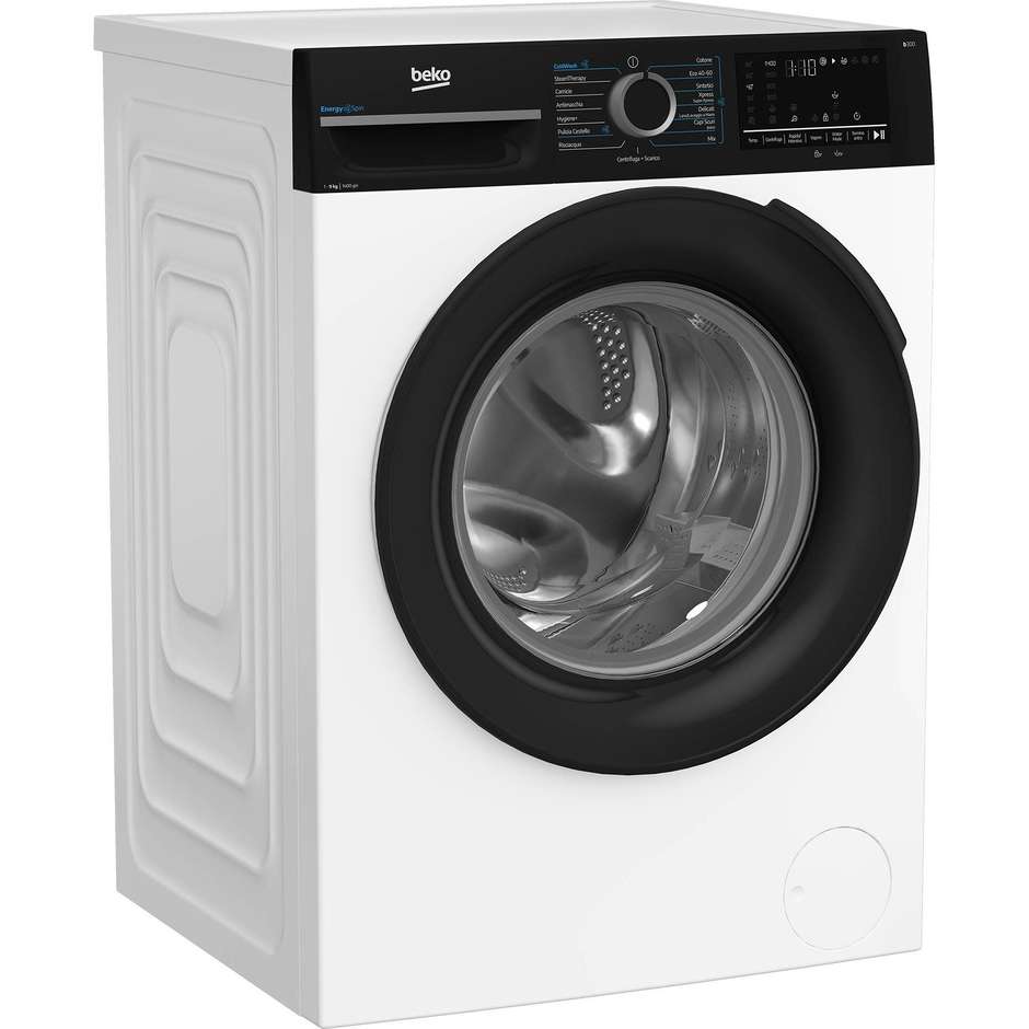 Beko BMWG9149DB lavatrice frontale 9 kg 1400 giri classe A inverter nero/bianco