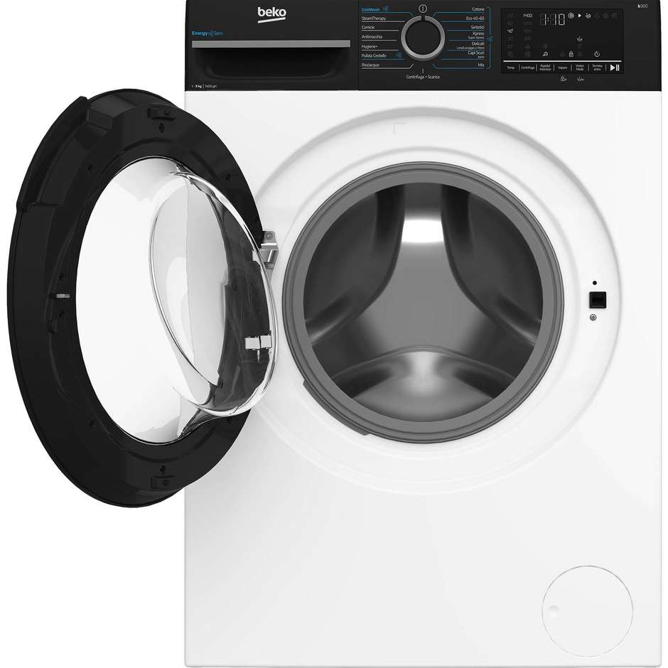 Beko BMWG9149DB lavatrice frontale 9 kg 1400 giri classe A inverter nero/bianco