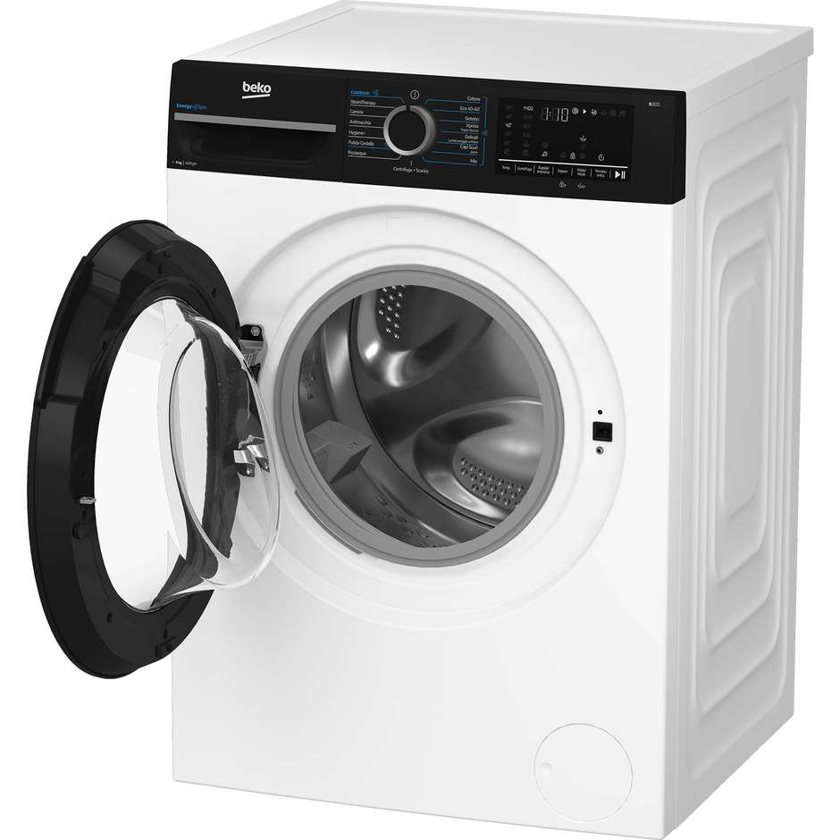 Beko BMWG9149DB lavatrice frontale 9 kg 1400 giri classe A inverter nero/bianco