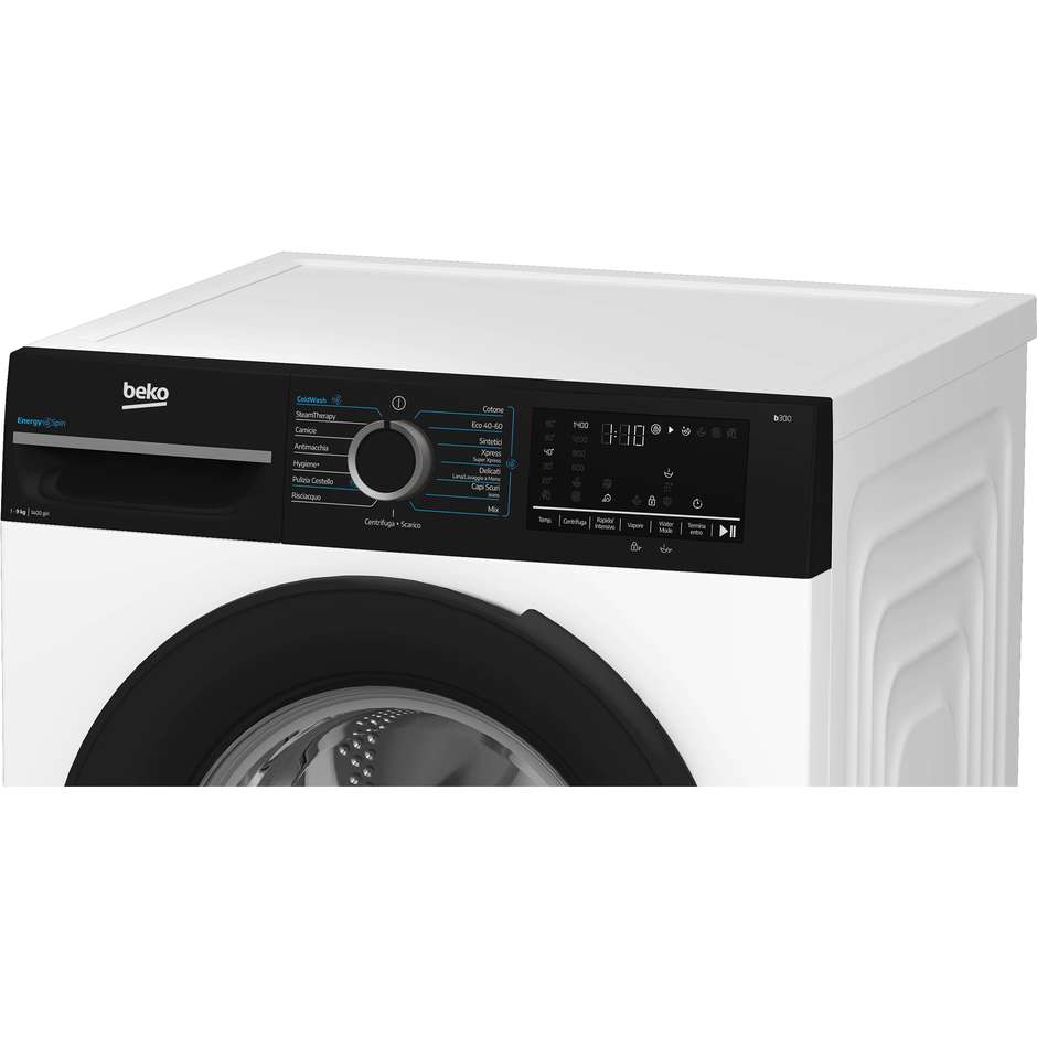 Beko BMWG9149DB lavatrice frontale 9 kg 1400 giri classe A inverter nero/bianco