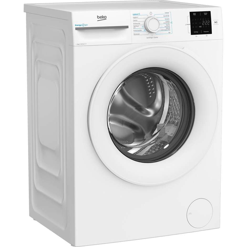 Beko BMWRU3821W Lavatrice Carica Frontale Capacita 8 Kg 1200 Giri/min Classe A Colore Bianco