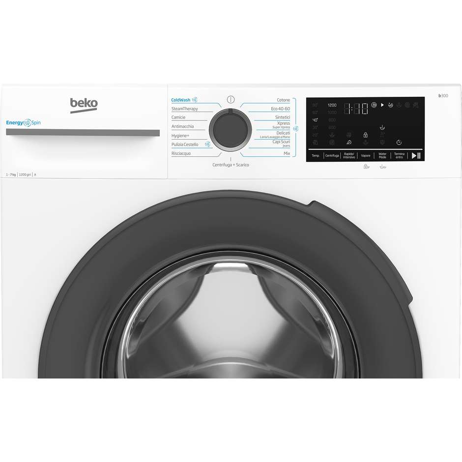 Beko BMWSU4721A 7004740027 Lavasciuga 7+5 kg 1200 Giri/min Classe A Inox / Silver