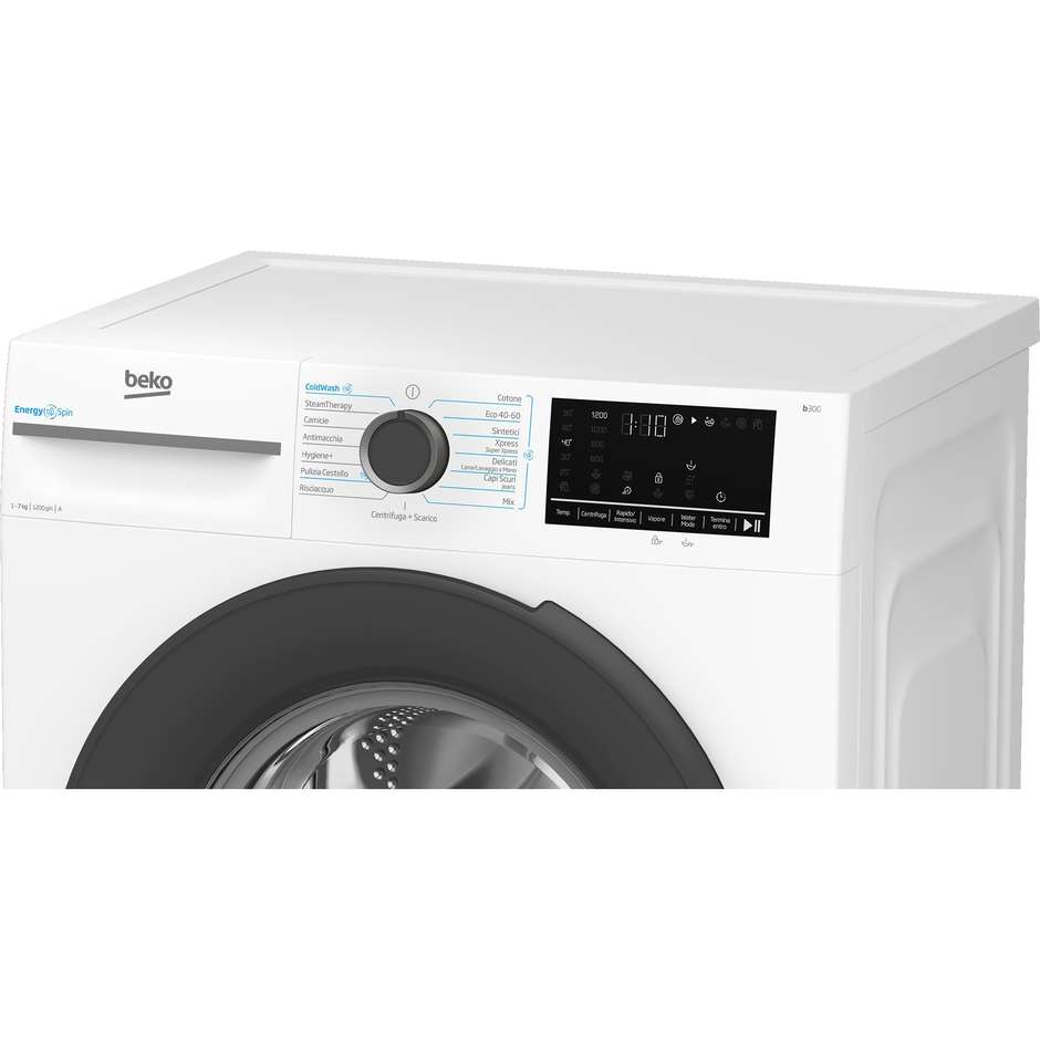Beko BMWSU4721A 7004740027 Lavasciuga 7+5 kg 1200 Giri/min Classe A Inox / Silver