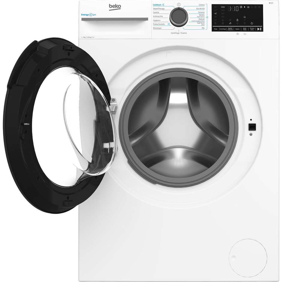 Beko BMWSU4721A Lavatrice slim 7 kg 1200 giri Inverter vapore classe A bianca