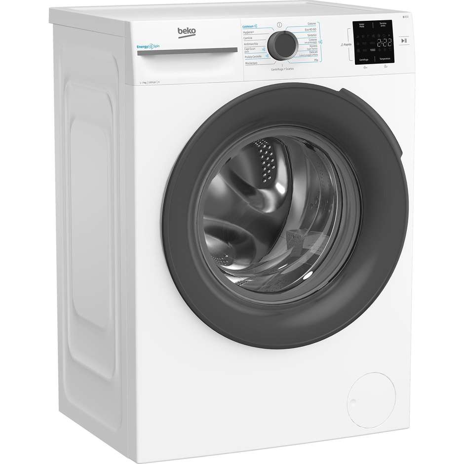 Beko BMWU3721A Lavatrice Carica frontale Capacita 7 Kg Classe A 1200 Giri/min Colore Bianco