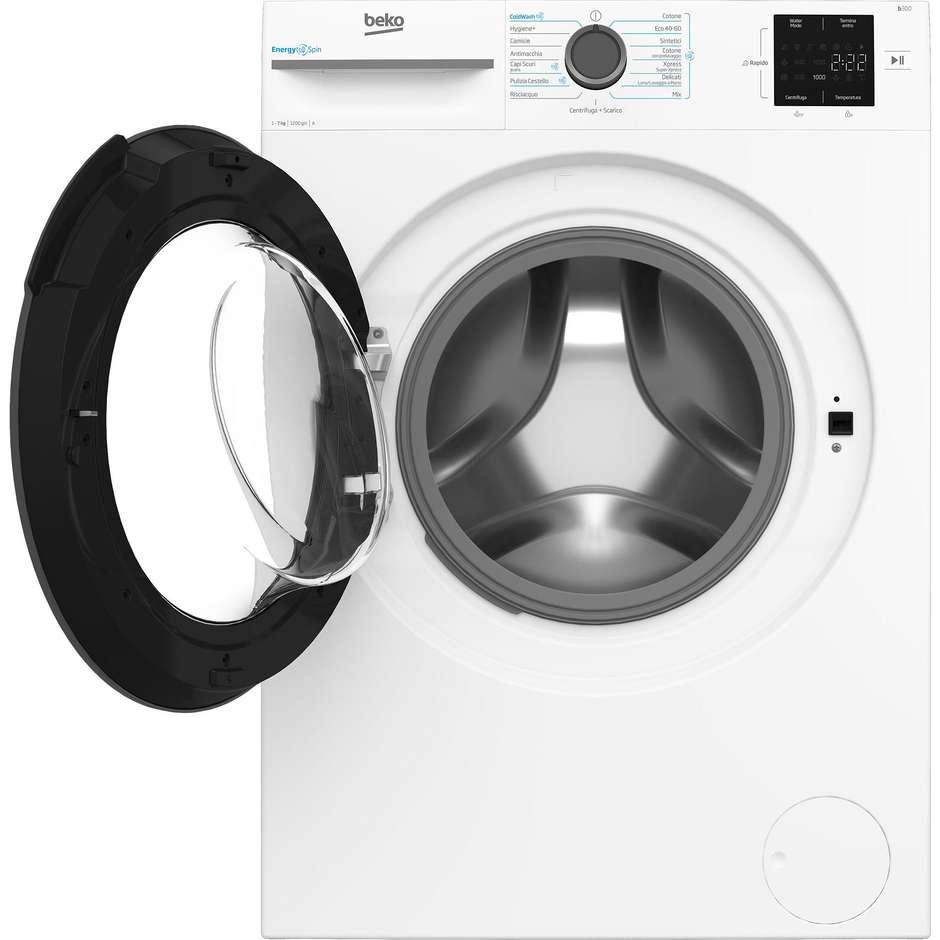 Beko BMWU3721A Lavatrice Carica frontale Capacita 7 Kg Classe A 1200 Giri/min Colore Bianco
