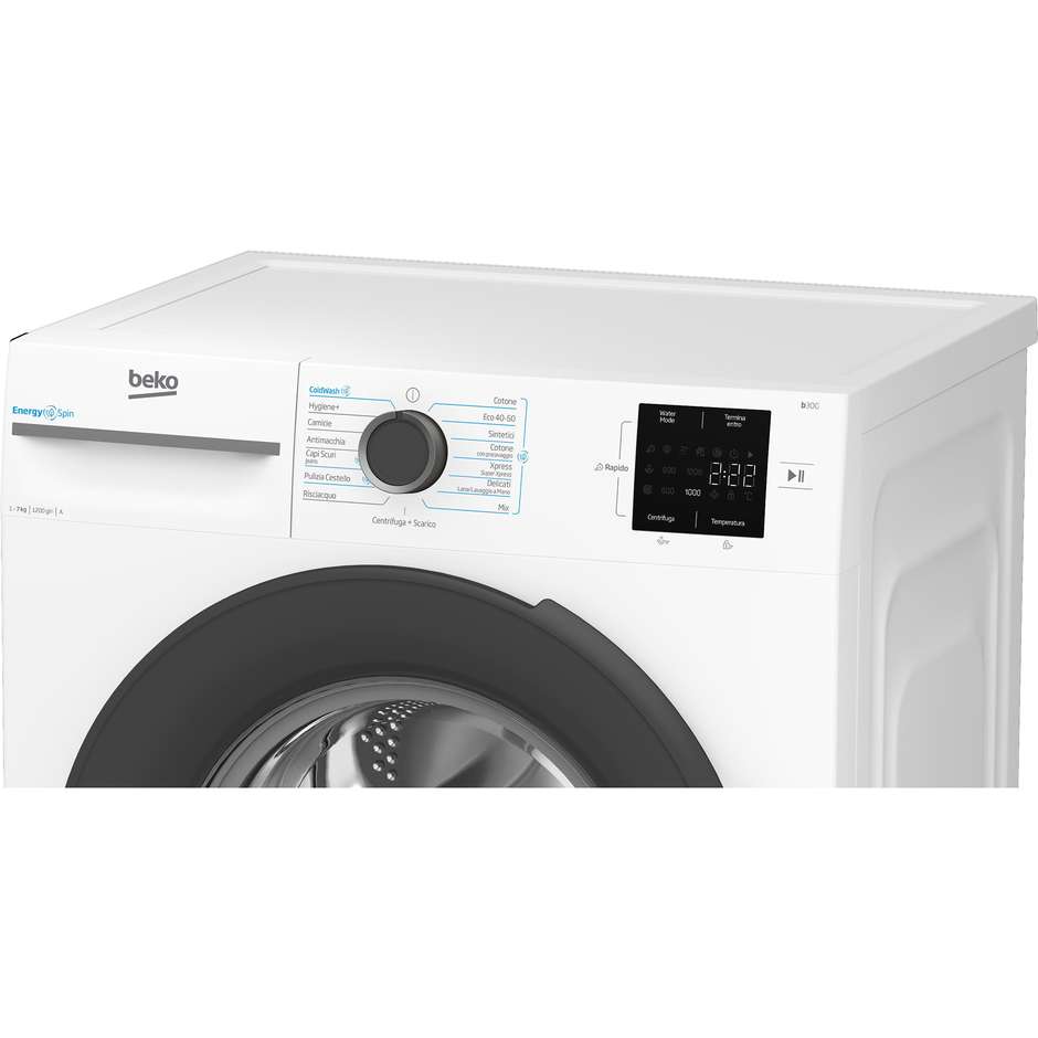 Beko BMWU3721A Lavatrice Carica frontale Capacita 7 Kg Classe A 1200 Giri/min Colore Bianco