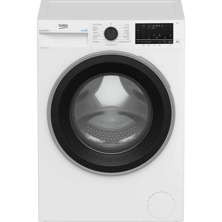 Beko BWT3124S Lavatrice Carica Frontale Capacita 12 Kg 1400 Giri/min Classe A Colore Bianco