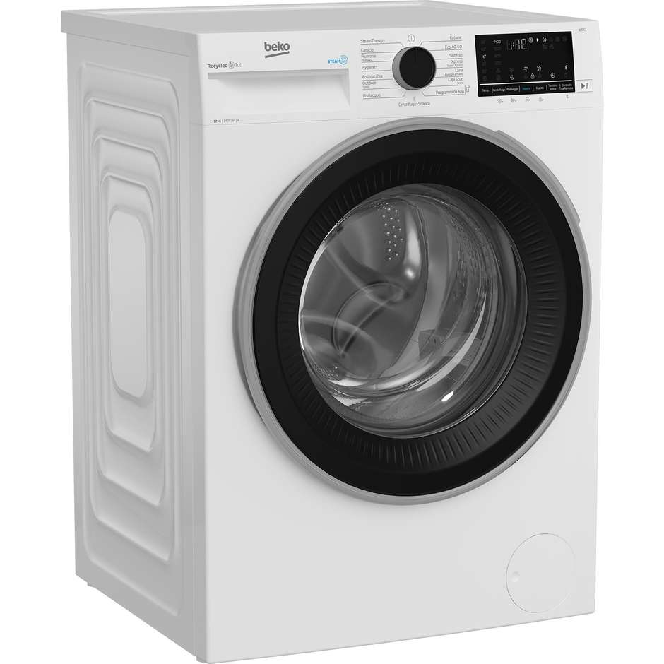 Beko BWT3124S Lavatrice Carica Frontale Capacita 12 Kg 1400 Giri/min Classe A Colore Bianco